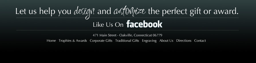 Custom Designed and Engraved Awards and Trophies - Brass City Trophy & Gifts, Watertown, CT