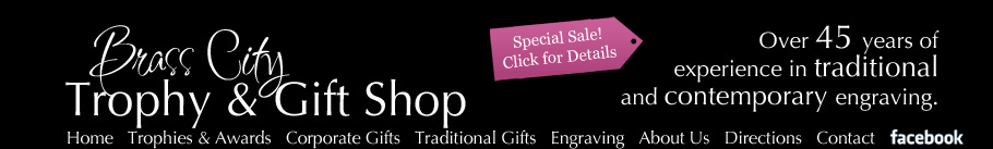 Brass City Trophy & Gifts - Trophies, Engraving, Clocks, Pens, Corporate Gifts, Vera Bradley Handbags, Watertown, CT